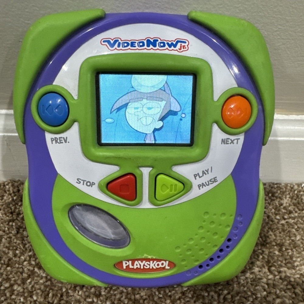 Playskool Video Now Jr Kids Personal Video Player 2004 TESTED Fairly OddParents